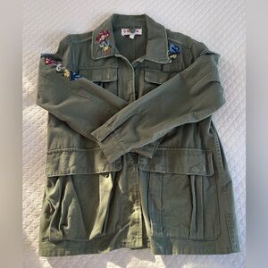 Anthropologie Dolan Green Embroidered Jacket - size M